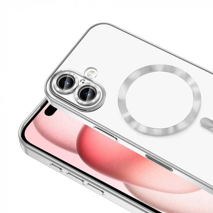 Apple iPhone 16 Kılıf Kamera Korumalı M-safe Wireless Şarj Özellikli Zore Demre Kapak