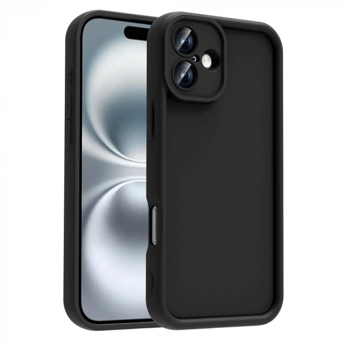 Apple iPhone 16 Kılıf Kamera Korumalı Zore Ananas Kapak