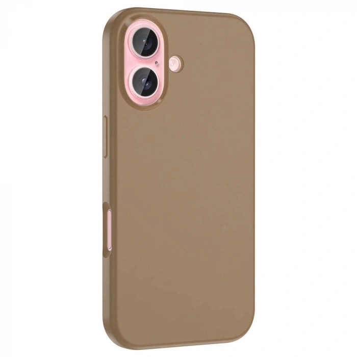 Apple iPhone 16 Kılıf M-safe Şarj Özellikli Sıvı Teknolojili Silinebilir Sert Zore Kivi Kapak