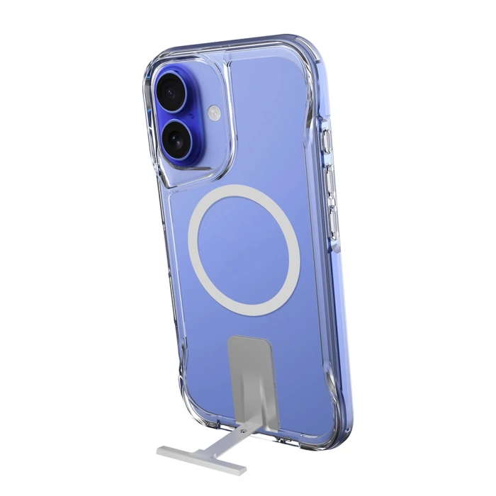 Apple iPhone 16 Kılıf M-safe Şarj Özellikli Zore T-Max Standlı Kapak