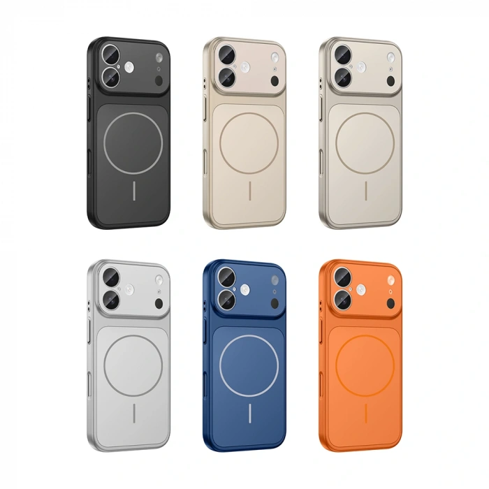 Apple iPhone 16 Kılıf Zore M-Safe Şarj Özellikli Kamera Korumalı Formen Kapak