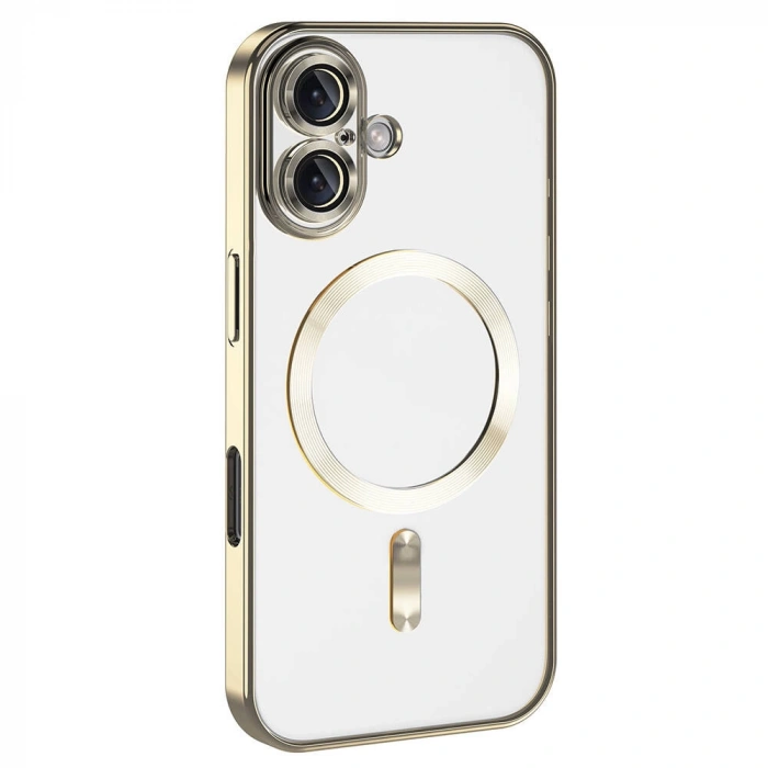 Apple iPhone 16 Plus Kılıf Kamera Korumalı M-safe Wireless Şarj Özellikli Zore Demre Kapak