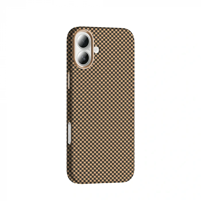 Apple iPhone 16 Plus Kılıf M-safe Şarj Özellikli Karbon Fiber Görünümlü Zore Gros Kapak