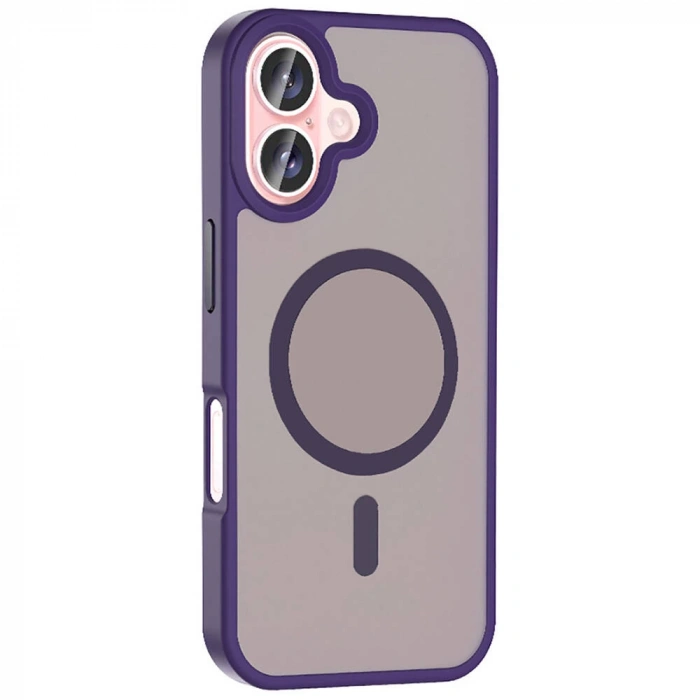 Apple iPhone 16 Plus Kılıf M-safe Şarj Özellikli Mat Arka Yüzey Zore Sio Kapak