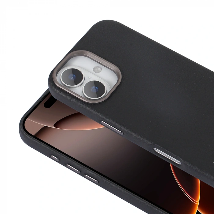 Apple iPhone 16 Plus Kılıf M-safe Şarj Özellikli PU Deri Zore Adora Kapak