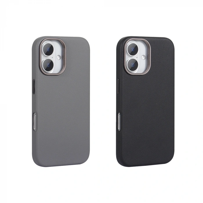 Apple iPhone 16 Plus Kılıf M-safe Şarj Özellikli PU Deri Zore Adora Kapak