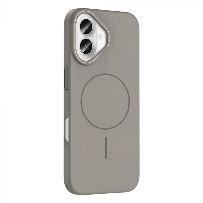 Apple iPhone 16 Plus Kılıf M-safe Şarj Özellikli Zore Ruby Sert Kapak