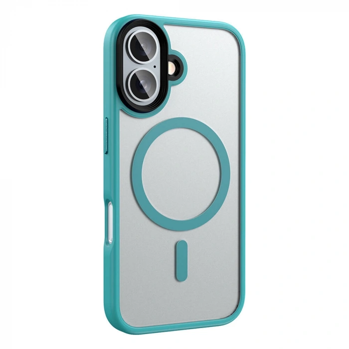 Apple iPhone 16 Plus Kılıf Mat Arka Yüzey Wireless Şarj Özellikli Zore Flet M-safe Kapak