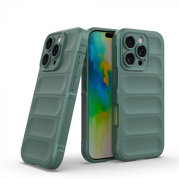 Apple iPhone 16 Pro Kılıf Esnek TPU Oyuklu Arka Yüzey Tasarımlı Zore Etnik Silikon Kapak