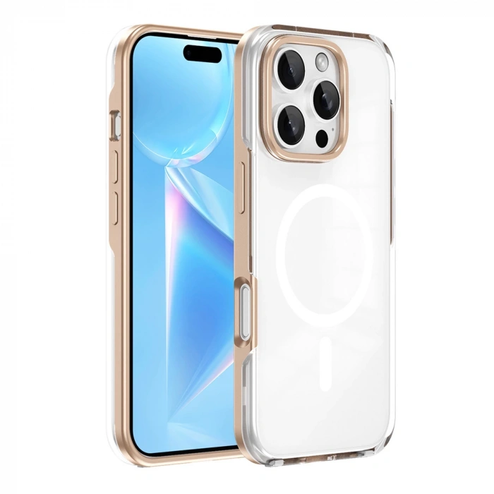 Apple iPhone 16 Pro Kılıf M-safe Şarj Özellikli Çıkarılabilir Arka Yüzeyli Zore Polar Kapak