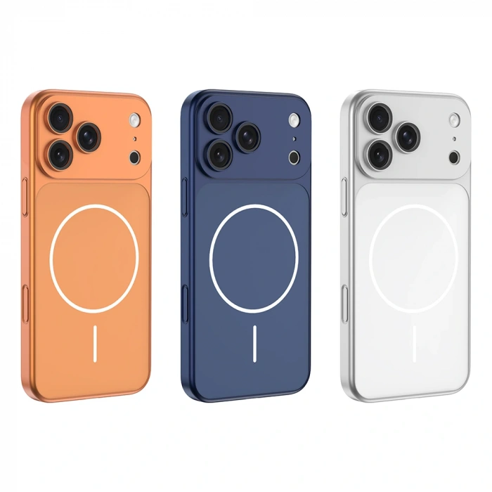 Apple iPhone 16 Pro Kılıf Zore M-Safe Şarj Özellikli Kamera Korumalı Spark Kapak