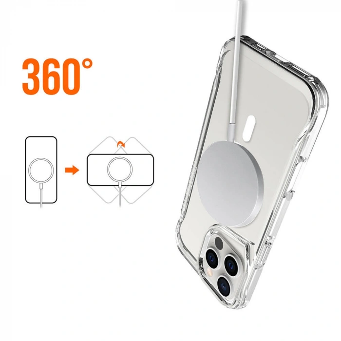 Apple iPhone 16 Pro Kılıf Zore M-safe Şarj Özellikli T-Max M-safe Kapak