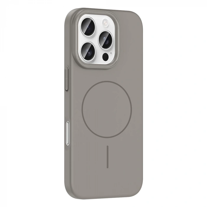 Apple iPhone 16 Pro Max Kılıf M-safe Şarj Özellikli Zore Ruby Sert Kapak