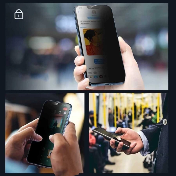 Apple iPhone 16E Davin 5D Privacy Cam Ekran Koruyucu