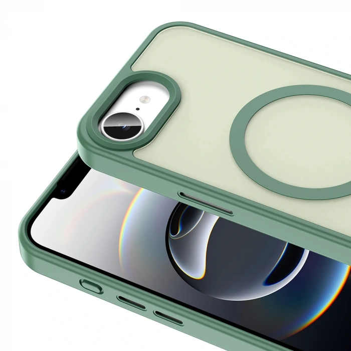 Apple iPhone 16E Kılıf M-safe Şarj Özellikli Mat Arka Yüzey Zore Sio Kapak