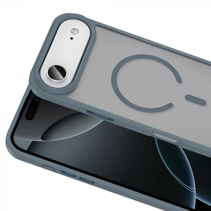 Apple iPhone 17 Air Kılıf M-safe Şarj Özellikli Mat Arka Yüzey Zore Sio Kapak