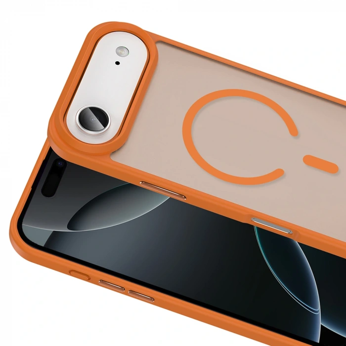 Apple iPhone 17 Air Kılıf M-safe Şarj Özellikli Mat Arka Yüzey Zore Sio Kapak