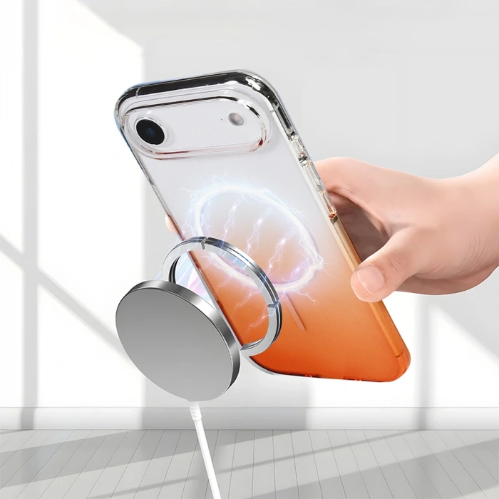 Apple iPhone 17 Air Kılıf M-Safe Şarj Özellikli Zore Septik Silikon Kapak