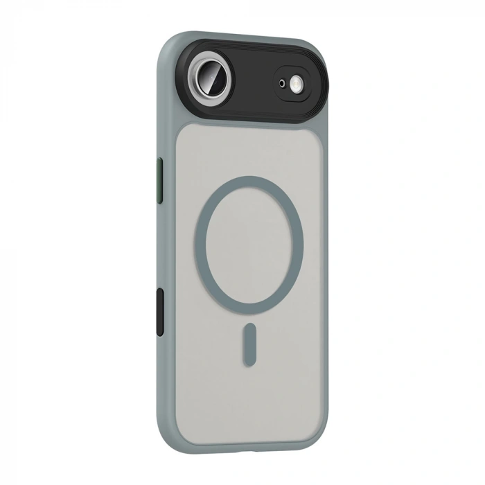 Apple iPhone 17 Air Kılıf Mat Arka Yüzey Wireless Şarj Özellikli Zore Flet M-safe Kapak