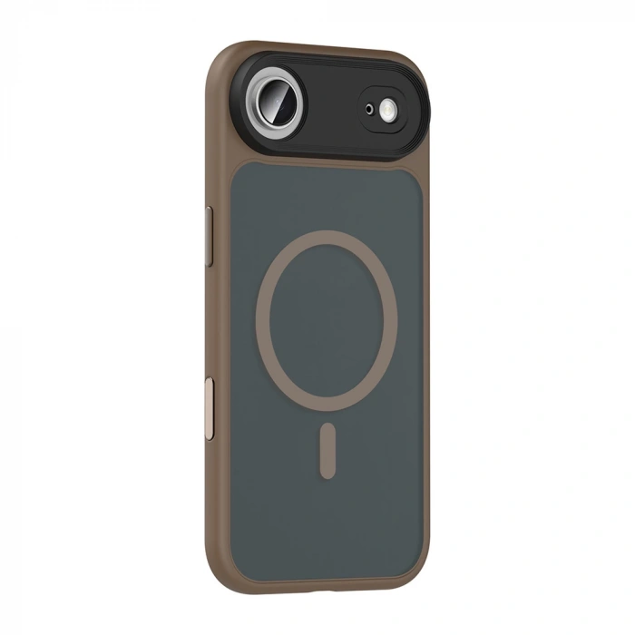 Apple iPhone 17 Air Kılıf Mat Arka Yüzey Wireless Şarj Özellikli Zore Flet M-safe Kapak