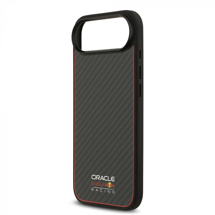 Apple iPhone 17 Air Kılıf Redbull Orjinal Lisanslı M-safe Şarj Özellikli Karbon Fiber Parlayan Logolu Kevlar Kapak