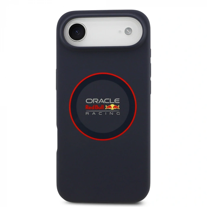 Apple iPhone 17 Air Kılıf Redbull Orjinal Lisanslı M-safe Şarj Özellikli Kırmızı Halka ve Logo Silikon Kapak