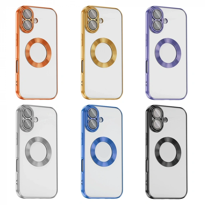 Apple iPhone 17 Kılıf Kamera Korumalı Logo Gösteren Zore Omega Kapak