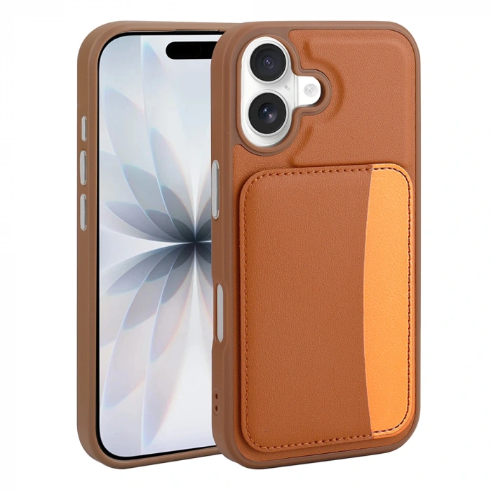 Apple iPhone 17 Kılıf Kartlıklı Zore X-Kart Silikon Kapak