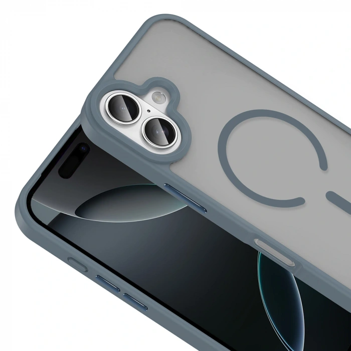 Apple iPhone 17 Kılıf M-safe Şarj Özellikli Mat Arka Yüzey Zore Sio Kapak