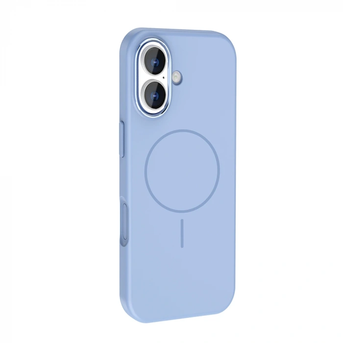 Apple iPhone 17 Kılıf M-Safe Şarj Özellikli Metal Kamera Çerçeveli Zore Edi Silikon Kapak