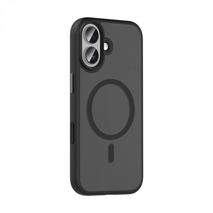 Apple iPhone 17 Kılıf Mat Arka Yüzey Wireless Şarj Özellikli Zore Flet M-safe Kapak