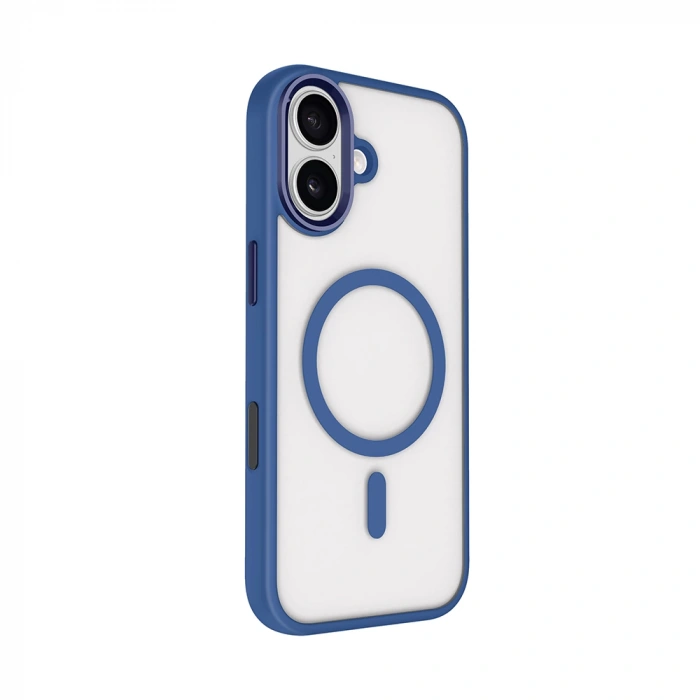 Apple iPhone 17 Kılıf Wireless Şarj Özellikli Zore Krom M-safe Silikon Kapak