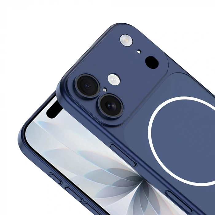 Apple iPhone 17 Kılıf Zore M-Safe Şarj Özellikli Kamera Korumalı Spark Kapak