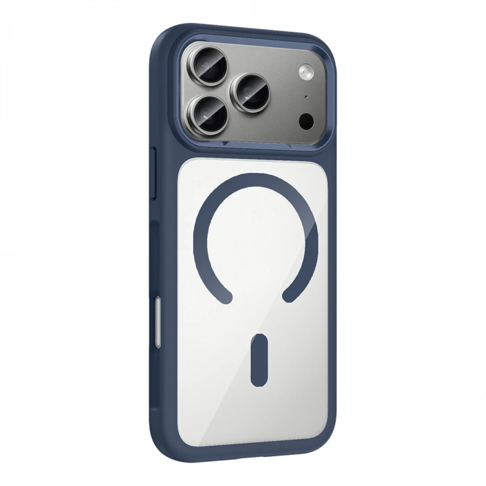 Apple iPhone 17 Pro Kılıf M-Safe Şarj Özellikli Metal Kamera Çerçeveli Zore Tiko Kapak