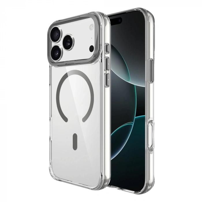 Apple iPhone 17 Pro Max Kılıf M-safe Şarj Özellikli Airbagli Kamera Standlı Zore Azor Kapak