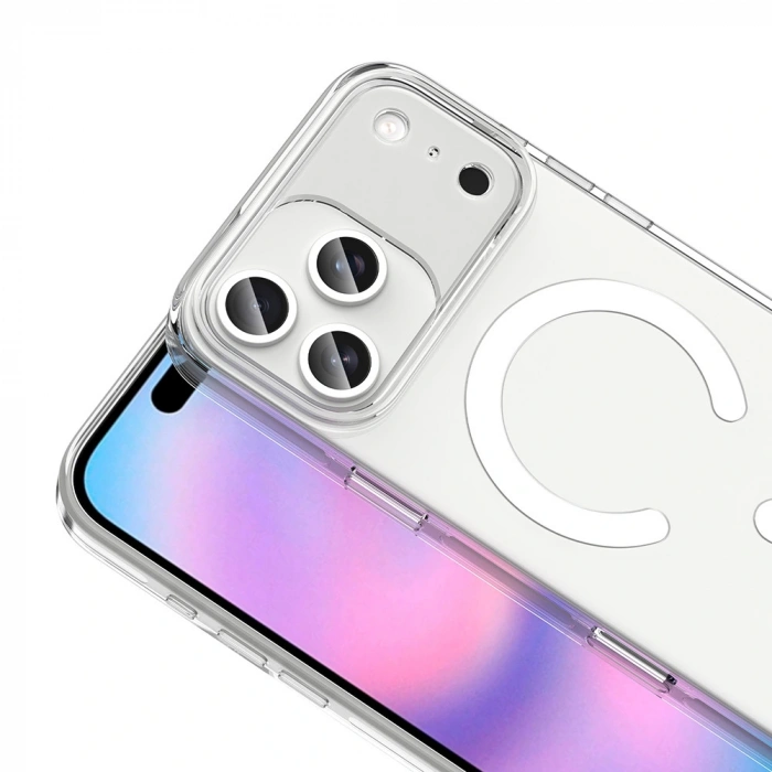 Apple iPhone 17 Pro Max Kılıf M-safe Şarj Özellikli Kamera Korumalı Zore Kripto Kapak