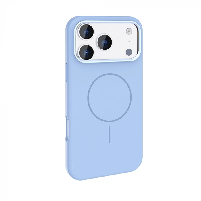 Apple iPhone 17 Pro Max Kılıf M-Safe Şarj Özellikli Metal Kamera Çerçeveli Zore Edi Silikon Kapak