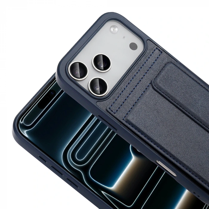 Apple iPhone 17 Pro Max Kılıf PU Deri Kartlıklı Zore Sevilla Kapak