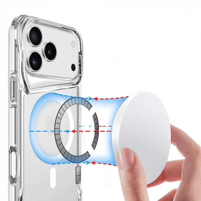 Apple iPhone 17 Pro Max Kılıf Zore M-safe Şarj Özellikli T-Max M-safe Kapak