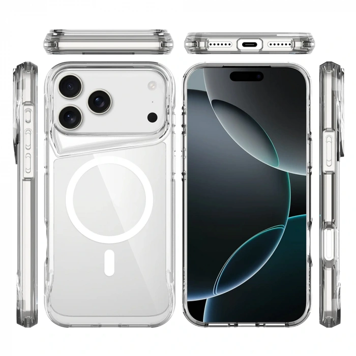 Apple iPhone 17 Pro Max Kılıf Zore M-safe Şarj Özellikli T-Max M-safe Kapak