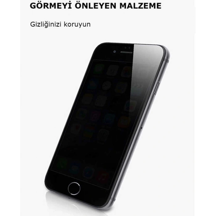 Apple iPhone 6 Zore Kor Privacy Cam Ekran Koruyucu