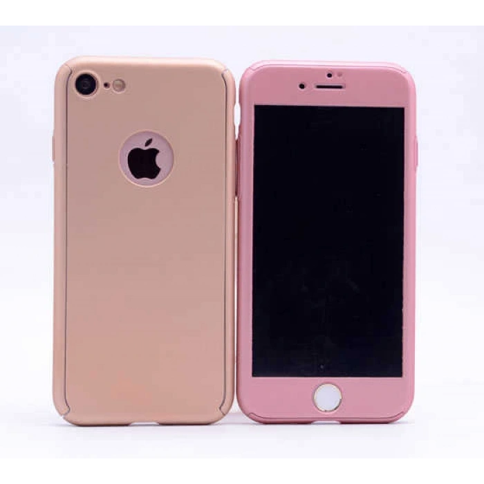 Apple iPhone 7 Kılıf Zore 360 3 Parçalı Rubber Kapak