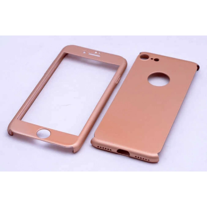 Apple iPhone 7 Kılıf Zore 360 3 Parçalı Rubber Kapak