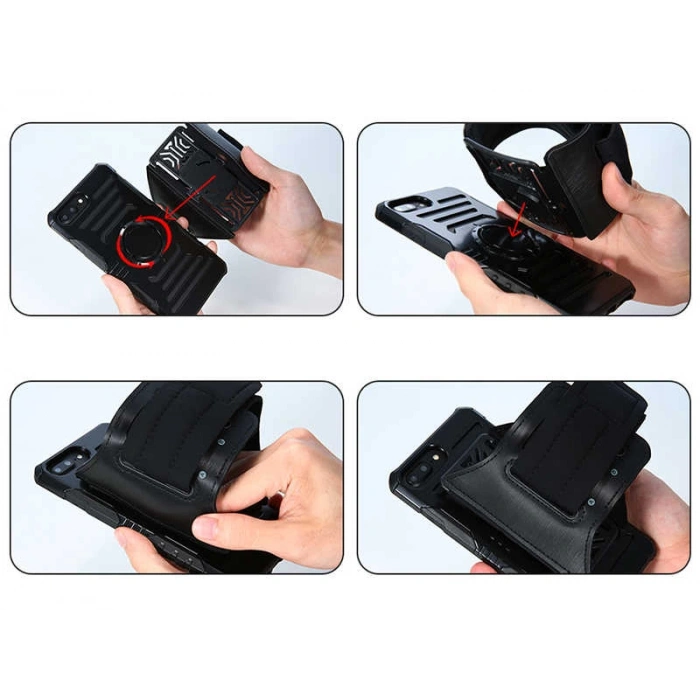 Apple iPhone 7 Plus Kılıf Zore 2 in 1 Kol Bandı