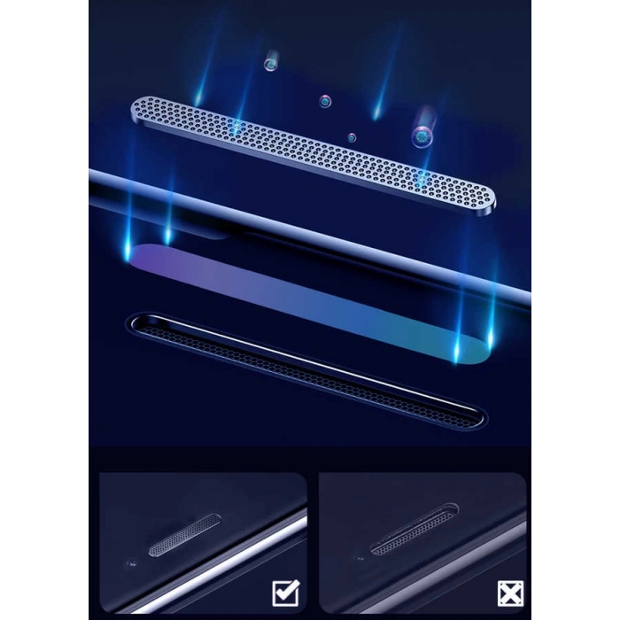 Apple iPhone 7 Zore Anti-Dust Mat Privacy Temperli Ekran Koruyucu