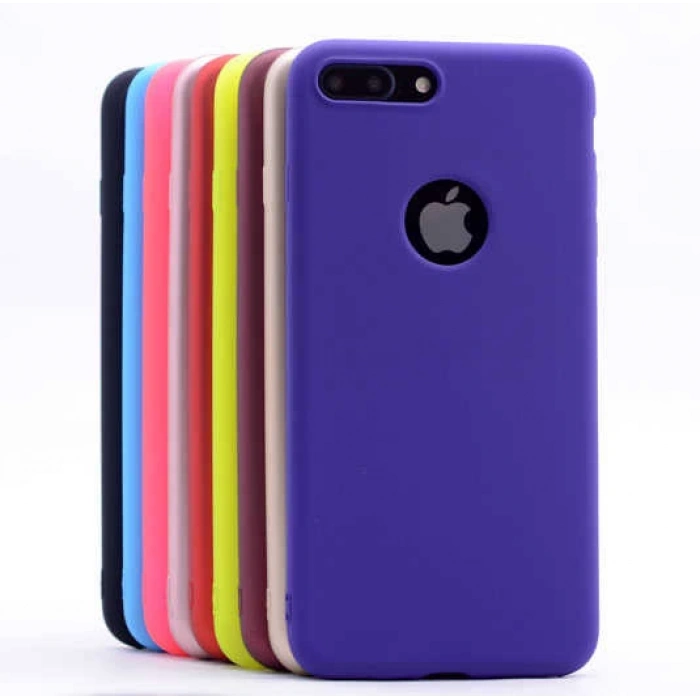 Apple iPhone 8 Plus Kılıf Zore Premier Silikon Kapak
