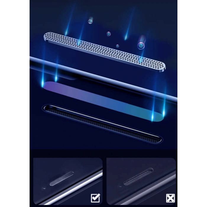 Apple iPhone SE 2020 Zore Anti-Dust Mat Privacy Temperli Ekran Koruyucu