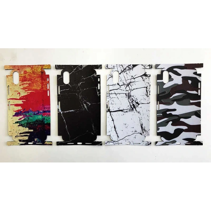 Apple iPhone X Zore 5D Desenli Sticker Kaplama
