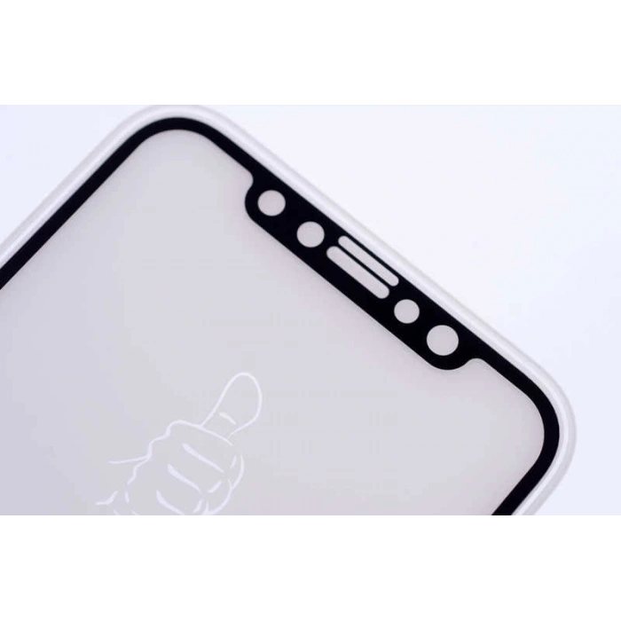 Apple iPhone X Zore Kenarları Kırılmaya Dayanıklı Cam Ekran Koruyucu