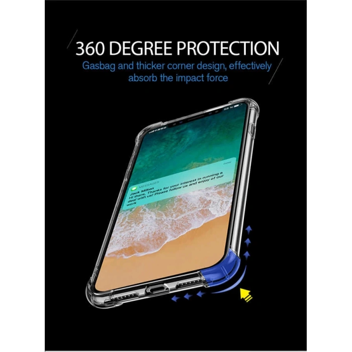 Apple iPhone XS Max 6.5 Kılıf Zore Nitro Anti Shock Silikon